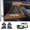 For Mazda CX-80 CX80 CX90 CX-90 2024 2025 Stainless Steel Car Side Door Speakers Decorate Cover Audio Sound Cover Trim styling