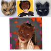 Fox Plush Half Mask With Features For Halloween Costume Parties And Cosplay Events