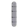 Charging Cable Holder Clip Silicone Adhensive Desktop Power Cord Clip for Data Cable Mouse Cable Grey L 10x2cm