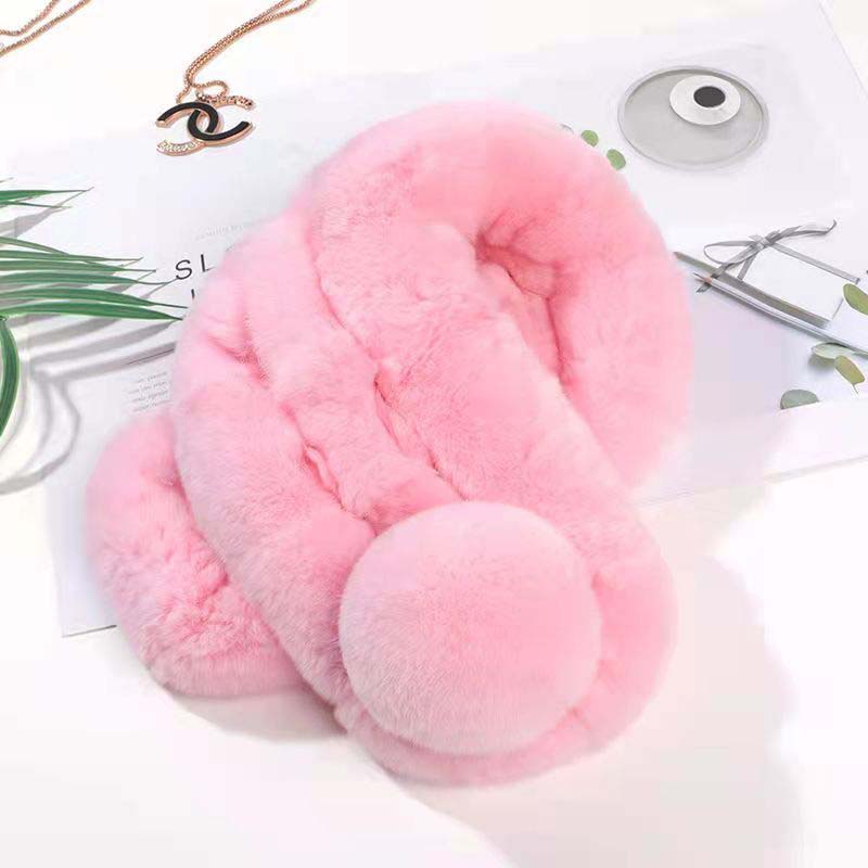 

Жіночий зимовий теплий шарф, модний універсальний потовщений плюс оксамитовий шарф із штучного хутра, жіночий One size