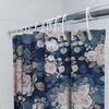 Leaves Pattern Shower Curtain Waterproof Fabric For Bathroom Decorations Various Colors Available Easy Installation With Hook Ri