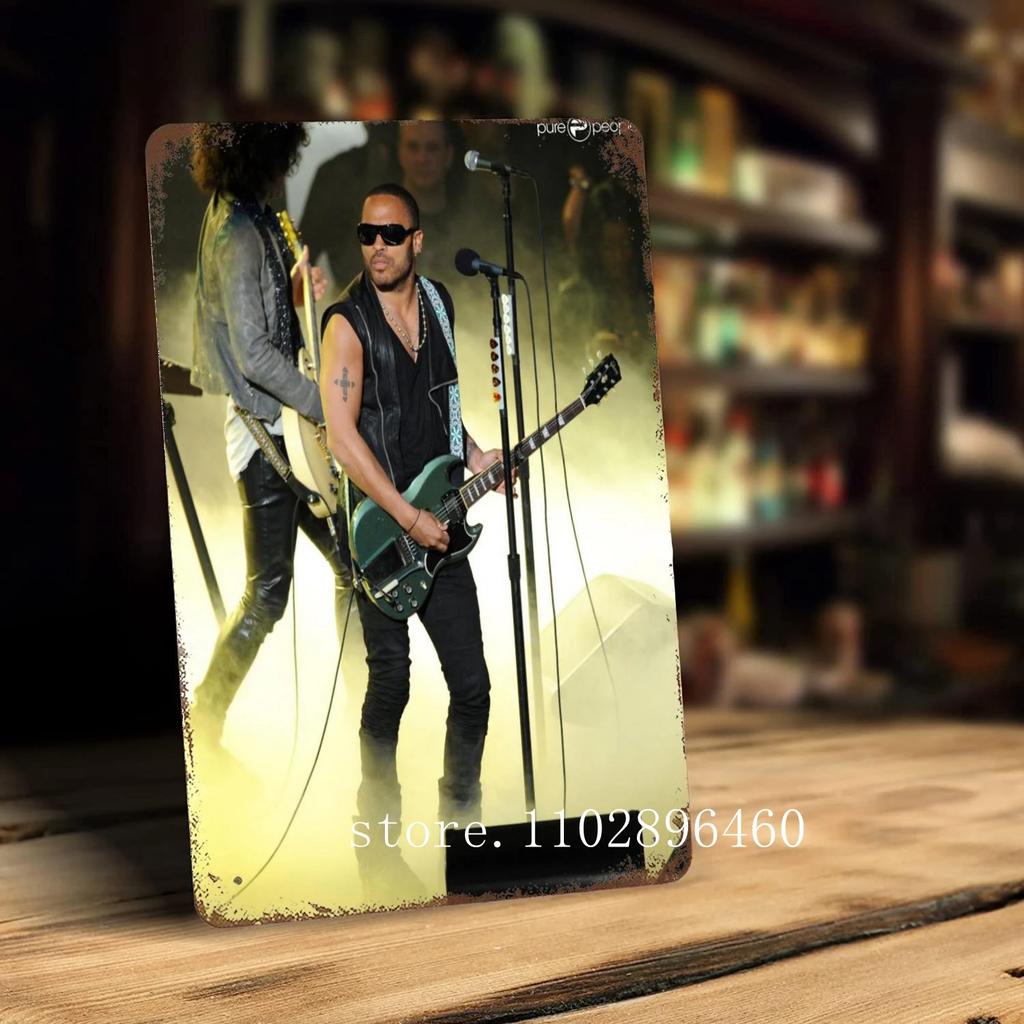 Lenny kravitz Kovové plakety a cedule nástěnná dekorace Vintage plechové cedule Captain Kovový plakát Dekorace pro Bar Pub Klub Nástěnná dekorace