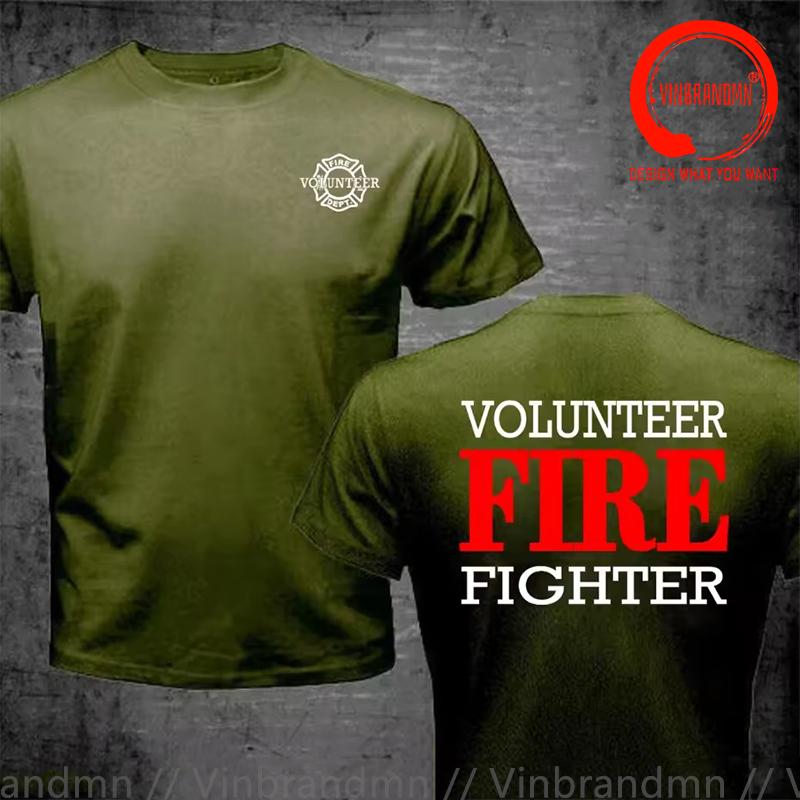 Firefighter Volunteer Classic Design T Shirt Unisex Fashion Trendy Casual Clothing Stylish Tee Shirt Leisure Tshirt Unisexs Tshirt