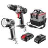 Drill-Driver Set + Flashlight + Battery + Charger + Bag - T 58G016