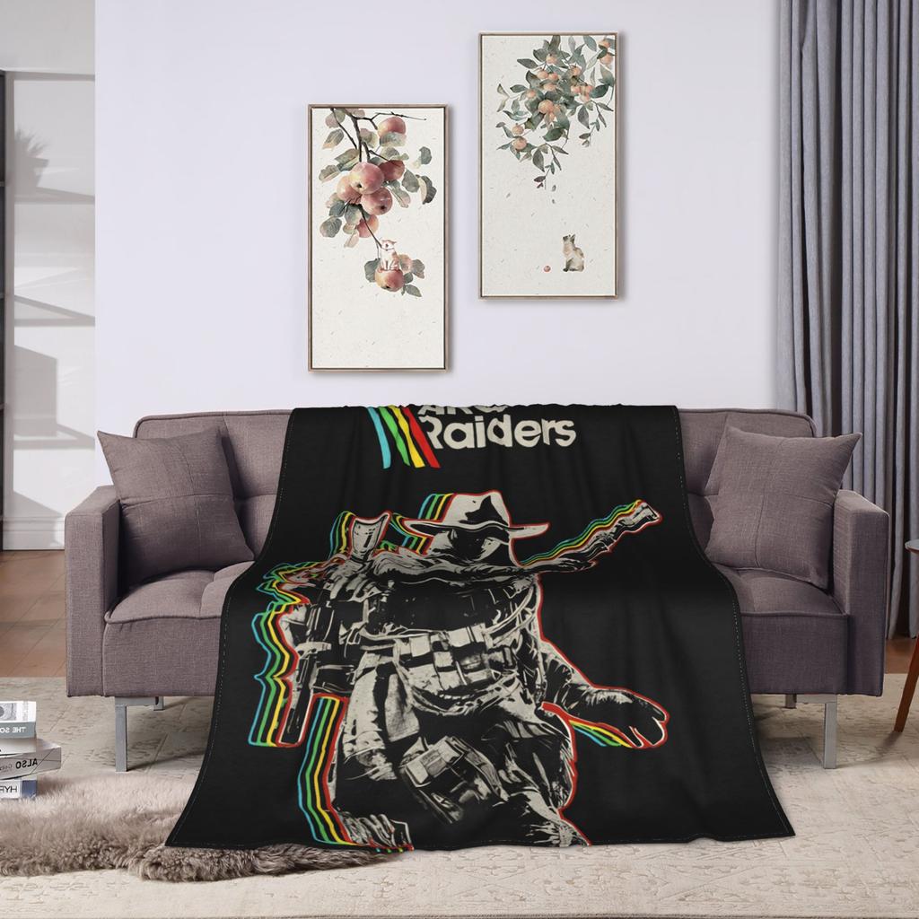 Arc Raiders Blanket Super Warm Pattern Plush Bedding Throws For Girls Boys Couch Chair Sofa Bed Flannel Bedspread Bed Cover