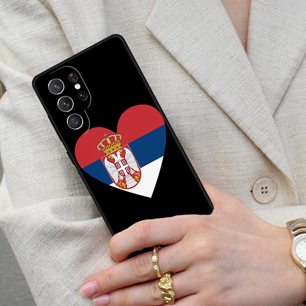 Serbia Flag SOFT Cell Phone Case for Samsung Galaxy S26 Ultra S25 S24 S23 S22 S21 S20 Note10 Cover