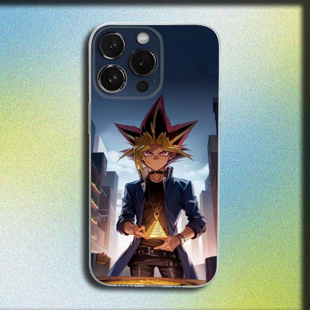 Anime Game Yu-Gi-Oh Phone Case For iPhone 16,15,14,13,12,11 Plus,Pro,Max,XR,XS,X,Plus,SE,Mini Transparent Soft Cover