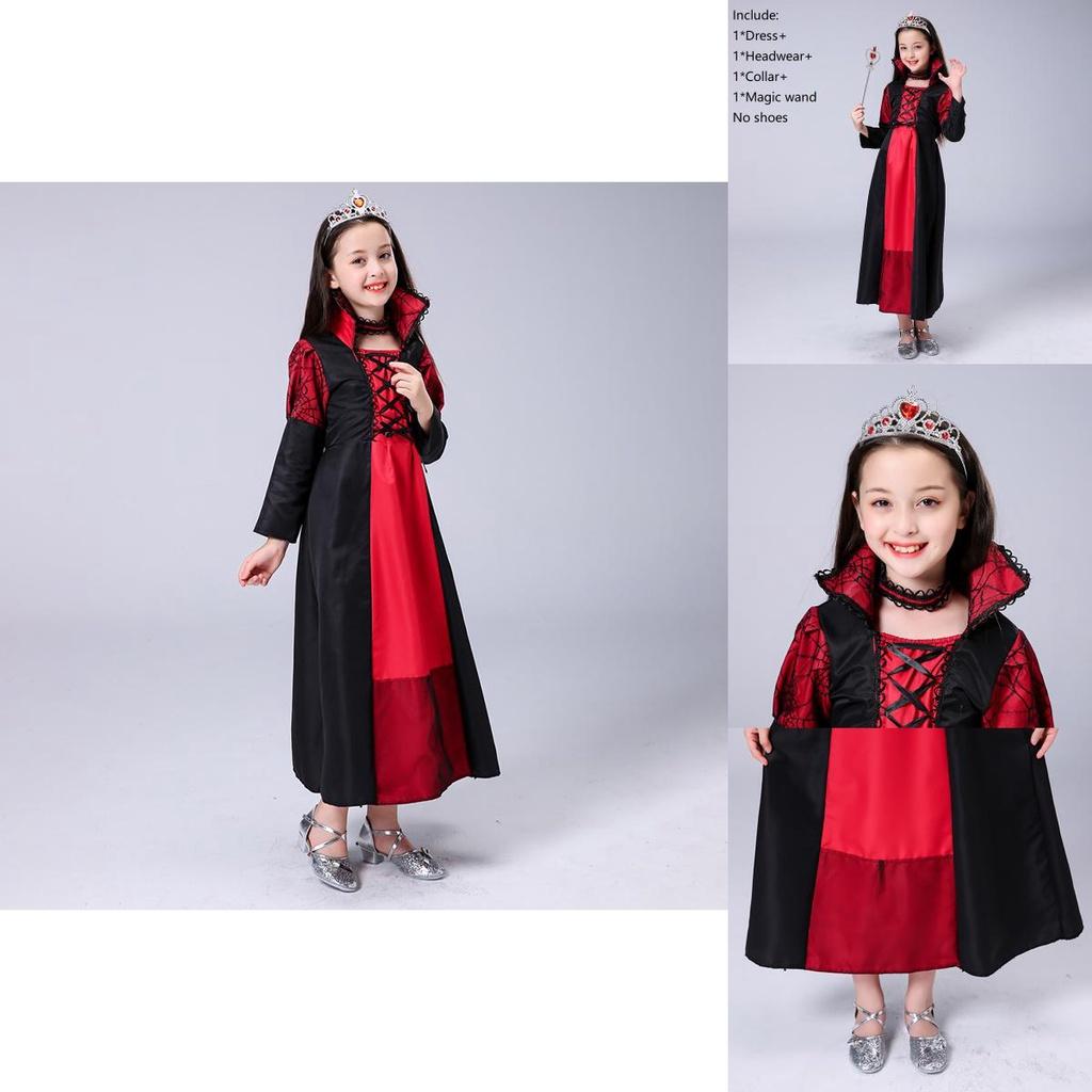 Spellbinding Sorceress Costume For Girls With Lace Up Witch Dress For Halloween