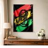 Bob Marley Aesthetic Tapestry Psychedelic Art Ideal for Dorm Wall Balcony Living Room Indoor Hand Painted Style Gift for New Home
