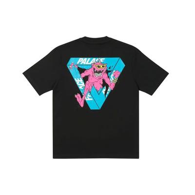 X M-Zone Little Devil Tri-Ferg Cartoon Kurzarm T-Shirt Unisex Tops Schwarz P20TS085