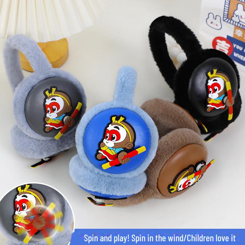 

Winter Boys Plush Earmuffs - Warm, Antifreeze Protection for Students and Children One Size