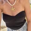 Europe, America spring and summer Europe and America popular women's clothing net color simple sexy tube top