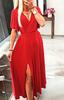 Long Dress With A Slot Fuchsia For A Party Elegant Envelope Size L