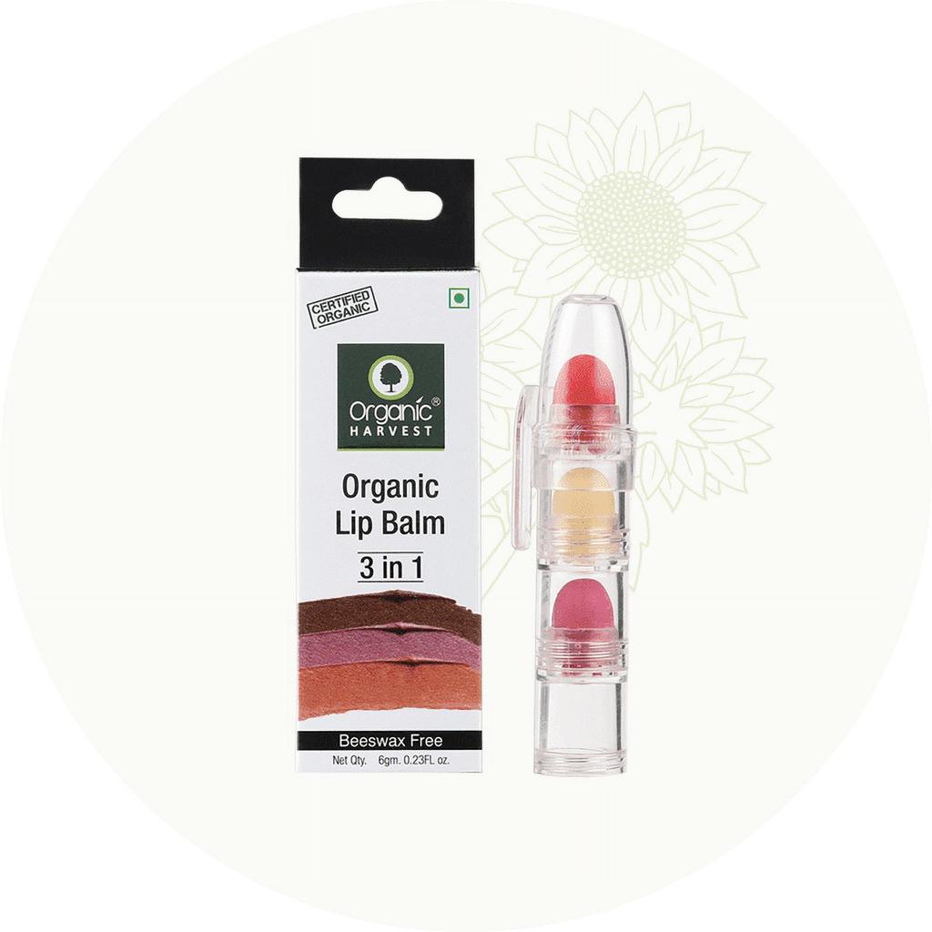 Organic Harvest 3-in-1 Lip Balm- 6gm
