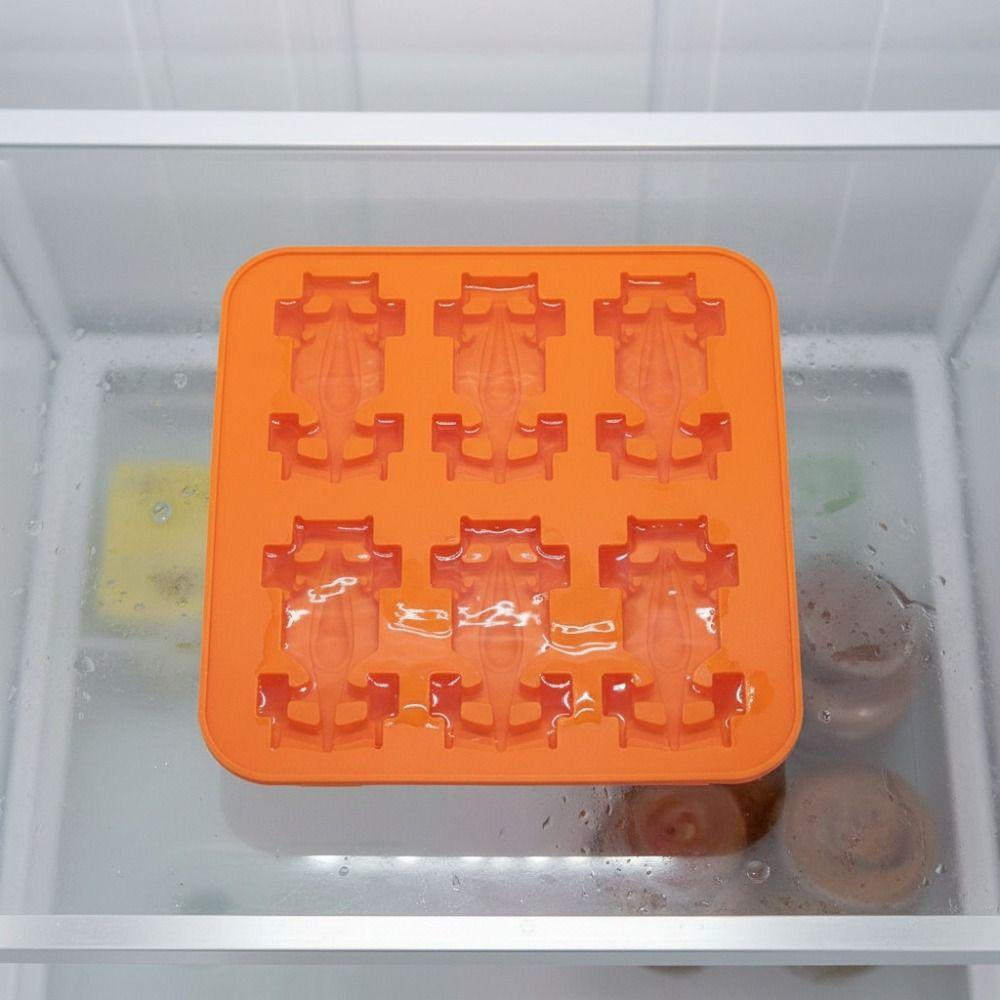 Silicone Racing Car Jelly Mold Non-stick Baby Food Mold Kitchen Gadgets Ice Cube Tray  Drink