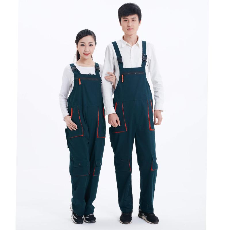 Overalls, Men's and Women's One-piece Overalls, Men's Four Seasons Costumes, Auto Repair Machine Installation, Wear-resistant Blue Tooling