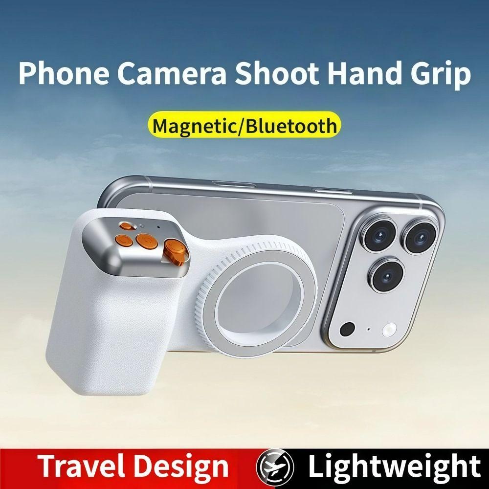 Double-sided Magnetic Phone Camera Shoot Hand Grip Remote Control Phone Shooting Holder for Phone12-17/HUAWEI/SAMSUNG ETC
