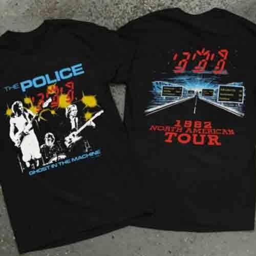 

HOT Vintage 1982 The Police Ghost In The Machine Concert Tour T Shirt Unisex T-Shirt L