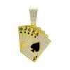 European & American Hip-Hop Cuban Chain Poker Card Pendant Men's Necklace