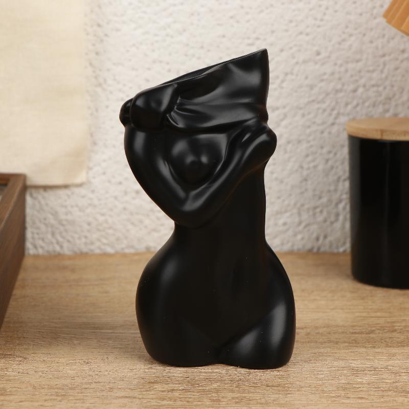 

Ваза-тело Женская форма Ваза в форме тела Декоративная статуэтка тела Уникальная ваза в форме женского тела Женская ваза-тело чёрный