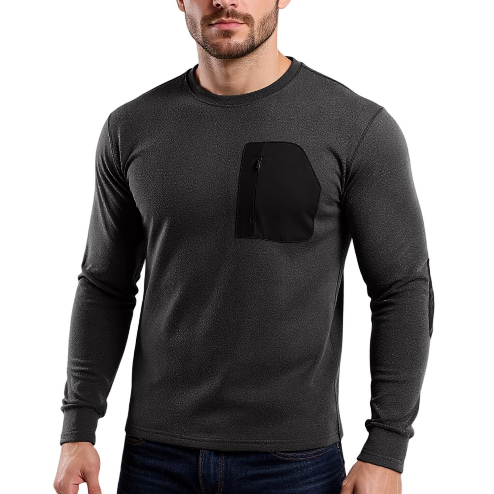 

Мужская Деловая Уличная Спортивная Для бега Сохраняющая тепло Приятная к коже Фитнес С длинными рукавами Верхняя одежда M кофейный