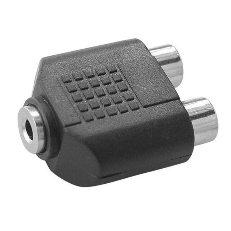 3.5mm Male To Female 2RCA Auditory Connector Computer TV 3.5 6.5 Plug Female Auditory Adapter