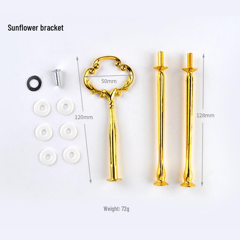 Three-layer Round Epoxy Resin Mold Fruit Plate Stand with Silicone and Zinc Alloy Components