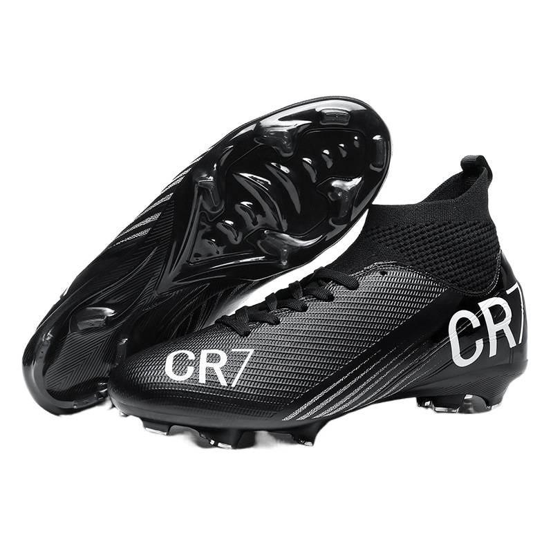High-Cut Football Cleats Men Women Training On Artificial Turf Lightweight TPR Sole Soccer Shoes