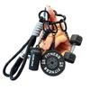 Bag Charm Barbell Plates Key Chain Heart Buckle Fitness Series Pendant  Gifts