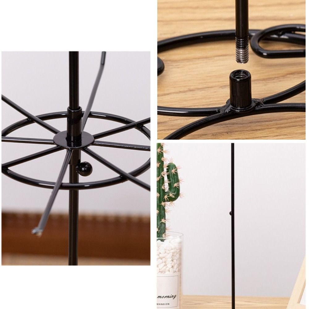 Metal Necklace Organizer Black White Trinkets Display Rack New Keychain Shelf  Bracelets Storage