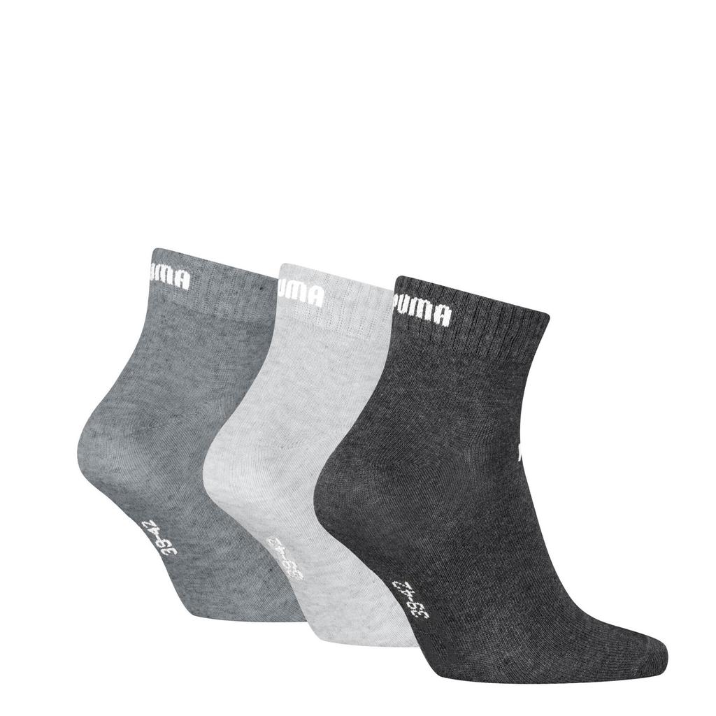 Puma Elements Plain Quarter Socks 3-Pack 94710810 Size 35-38