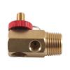 0-200PSI Pressure Gauge Air Tank Testing Kit With Brass Valves Leak Detector For Industrial Vehicle Maintenance