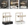 Jewelry Organizer Stand, Drawer , Holder for Necklace Bracelet Earring Black