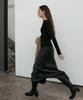 Otte Reve Satin Long Slit Skirts_2Color