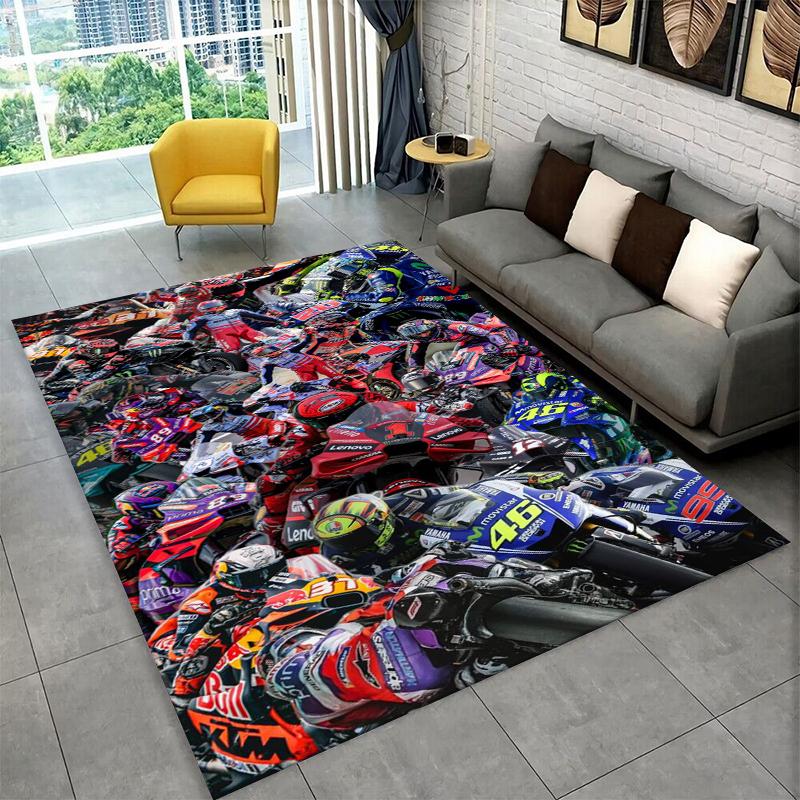 Racing moto Rafael Marquez Non-Slip Area Rug for Living Room,Bedroom,Playroom,Soft Carpet Floor Mat Home Decor Rug Kids Room