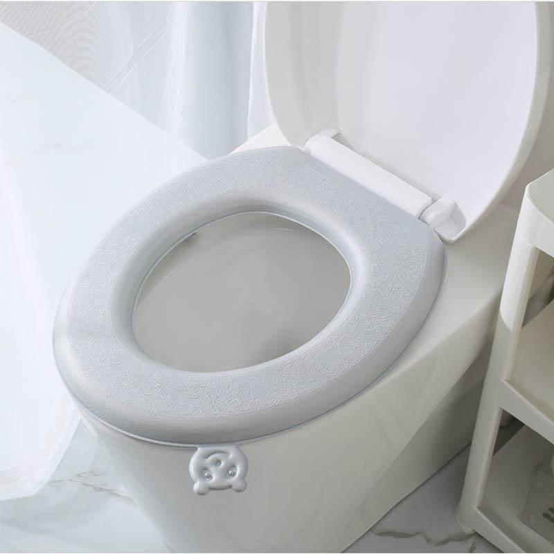 Toilet Silicone Pad Toilet Pad Four Seasons Universal Household Waterproof Toilet Seat Mat Cushion Thickened Warm Washable
