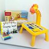 Multifunctional Cartoon Deer Projection Drawing and Writing Table Toy Set for Kids