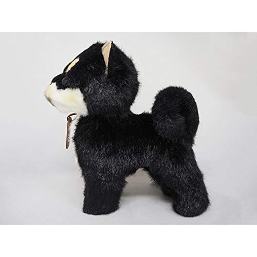Sanei Boeki Graceful Dog (Made in Japan) Shiba Inu Small, Black, Standing Plush Toy, Total Length 24cm, I6856