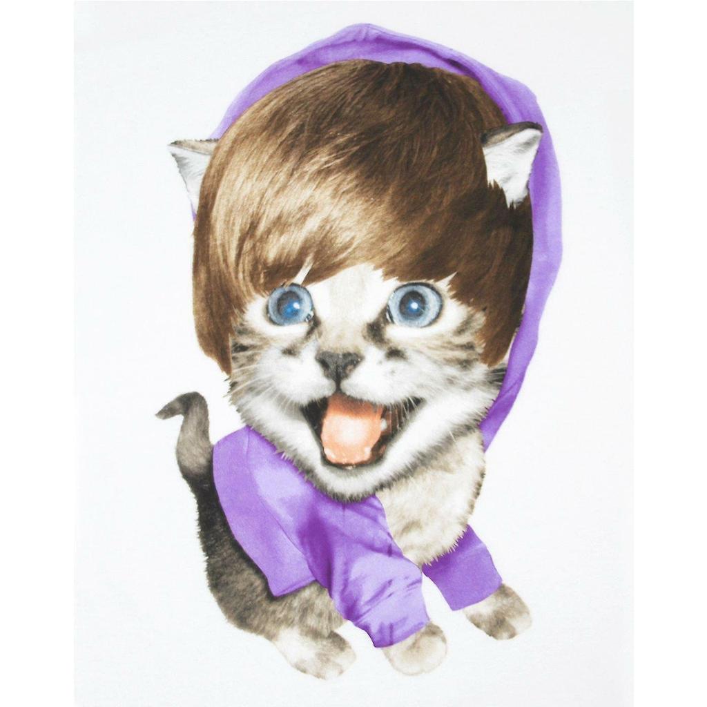 Goodie Two Sleeves Womens/Ladies Baby Meow T-Shirt