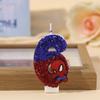 Superhero SpiderMan Enjoyable Figure Candle Adorable Cartoon Print 0-9 Celebration Birth Date Candle Cake Decoration Children Celebration Present