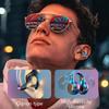 Touch Control Wireless Headsets Bone Conductions Headsets with LED Display and Long Lasts Battery for Outdoor Use