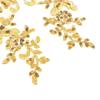 2Pairs Gold Embroidery  Lace Motif Flower  Crafts