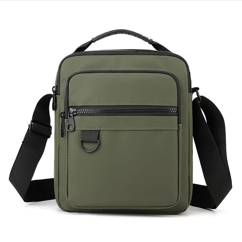 Mens Casual Messenger Bag With Waterproof Oxford Fabric For Daily Use