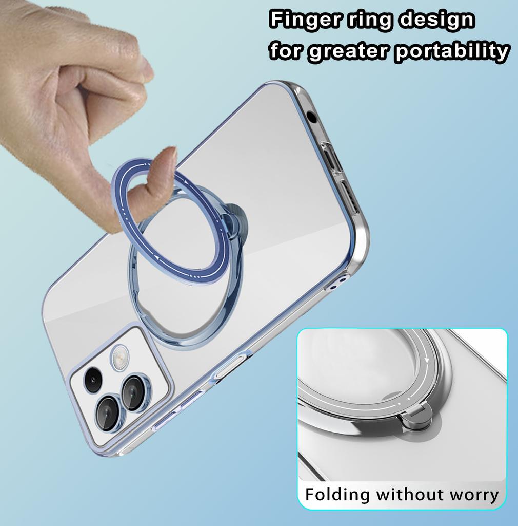 For Xiaomi Poco X6 5G/Redmi Note 13 Pro 5G Case Kickstand PC+TPU Magnetic Phone Cover