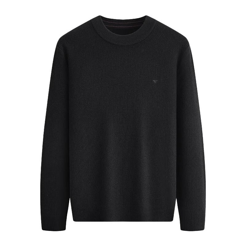 SEPTWOLVES Men's Cashmere Blend Round Neck Pullover Sweater