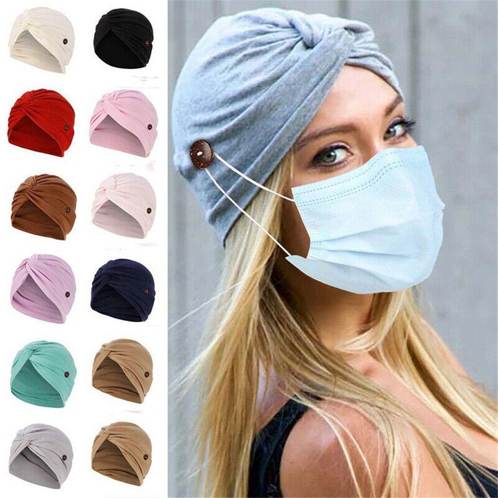 Fashion Ear Protection Elastic Hair Loss Hat Head Wrap Cancer Chemo Cap Muslim Turban Bandana Scarf
