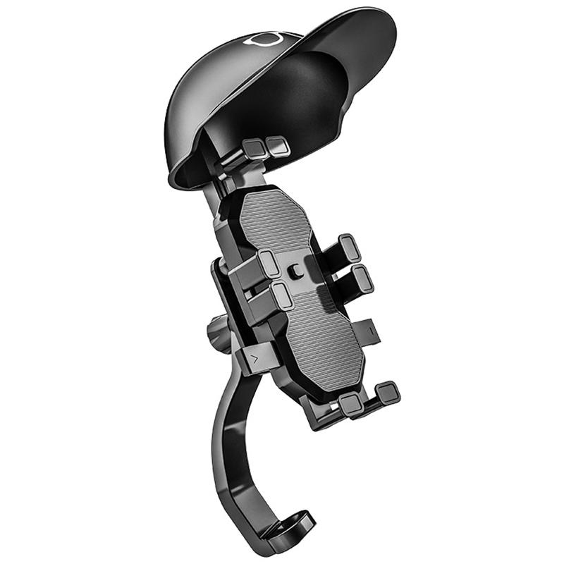 

HL-M28 Nylon+ABS Motorcycle Phone Mount Holder Cell Phone Bike Holder with Helmet Shaped Sun Visor B