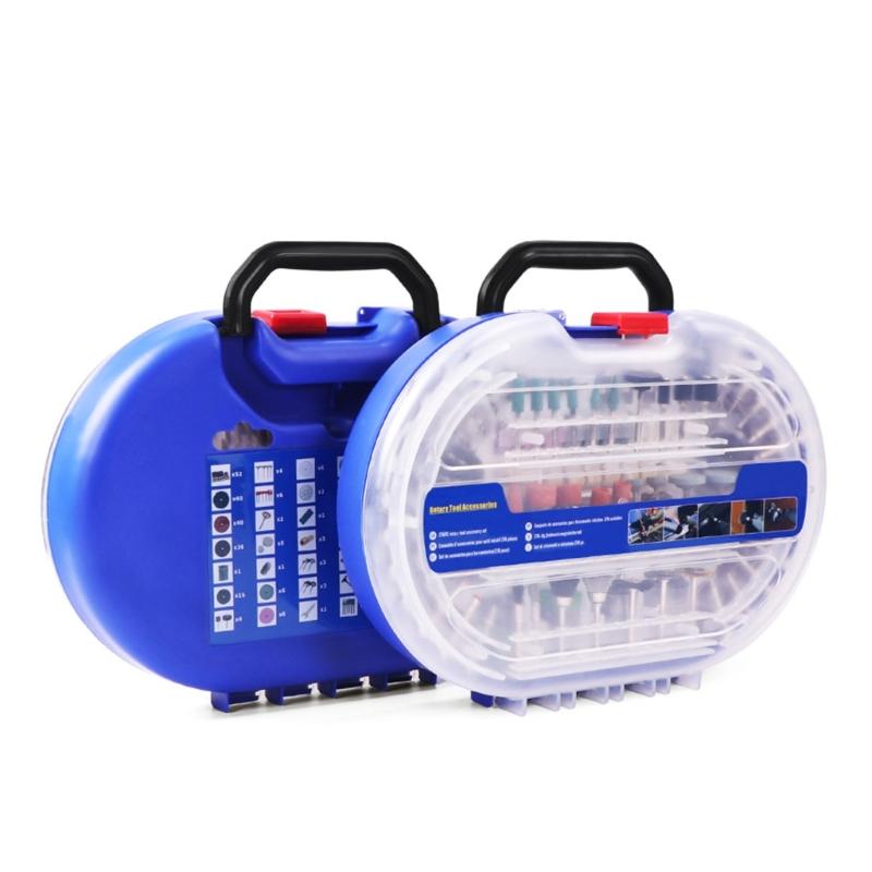 Completes 276 Piece Set of Rotary Tool Attachments Kits Grinding Heads for DIY Enthusiasts and Professional Craftsmen