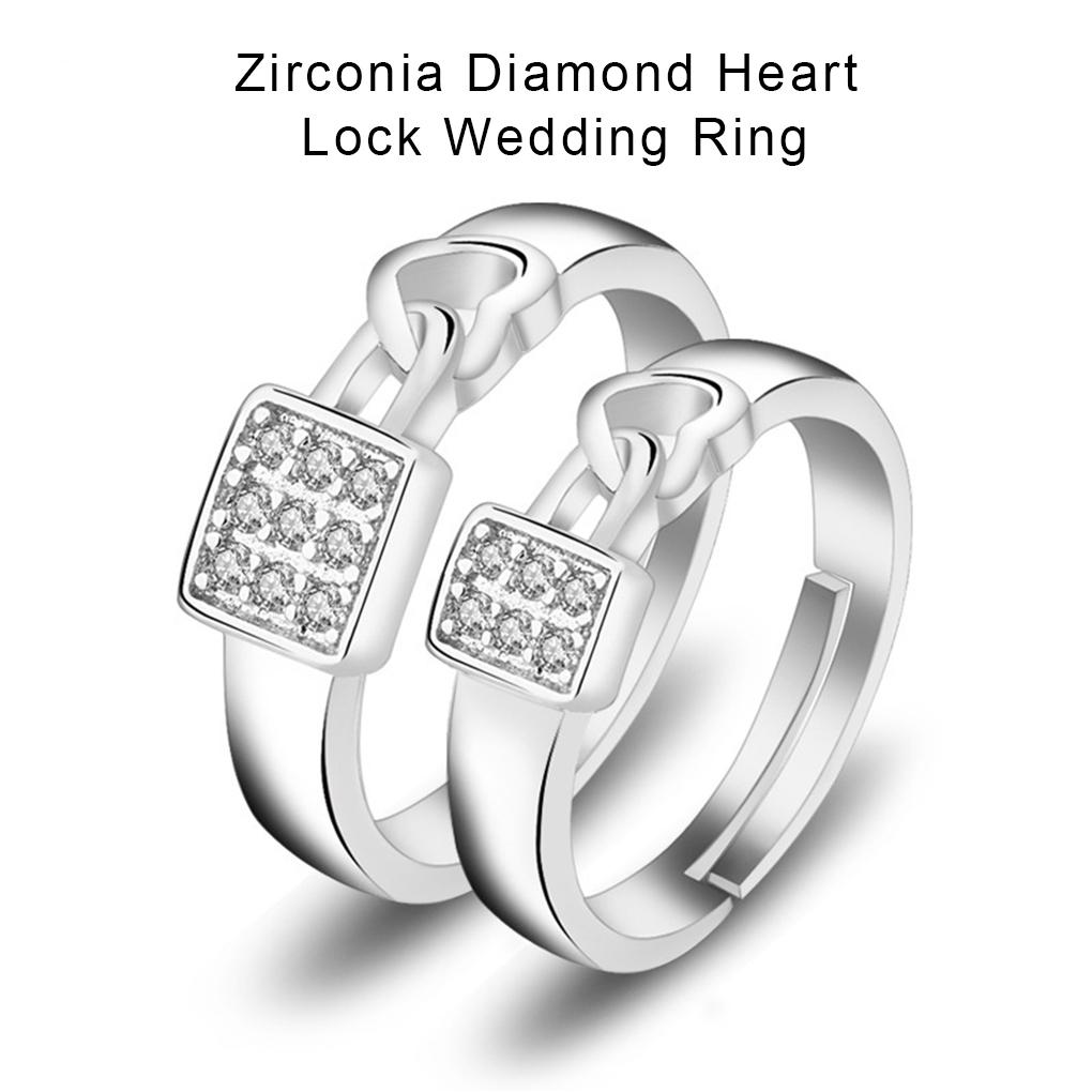 Metal Ring Portable Heart Shape Replacement Decorative Anti-corrosive Glossy Wedding Engagement Open End Rings Jewelry