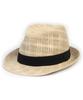 Yunibeosyeolkemiseuteuli Bu Check Ivory Short Fedora Summer Fedora